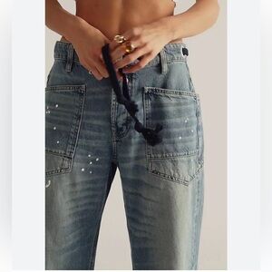 We The Free Moxie Pull-On Barrel Jeans NWOT